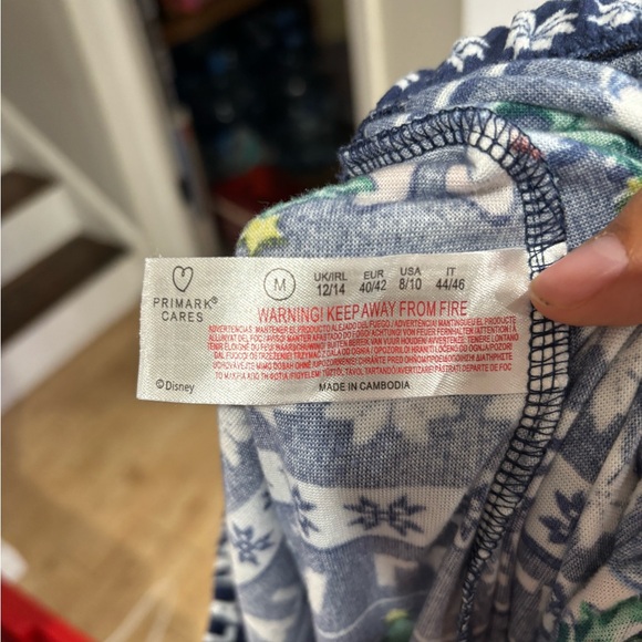 Disney Women’s Pajamas - Blue with Festive Print - Picture 5 of 5